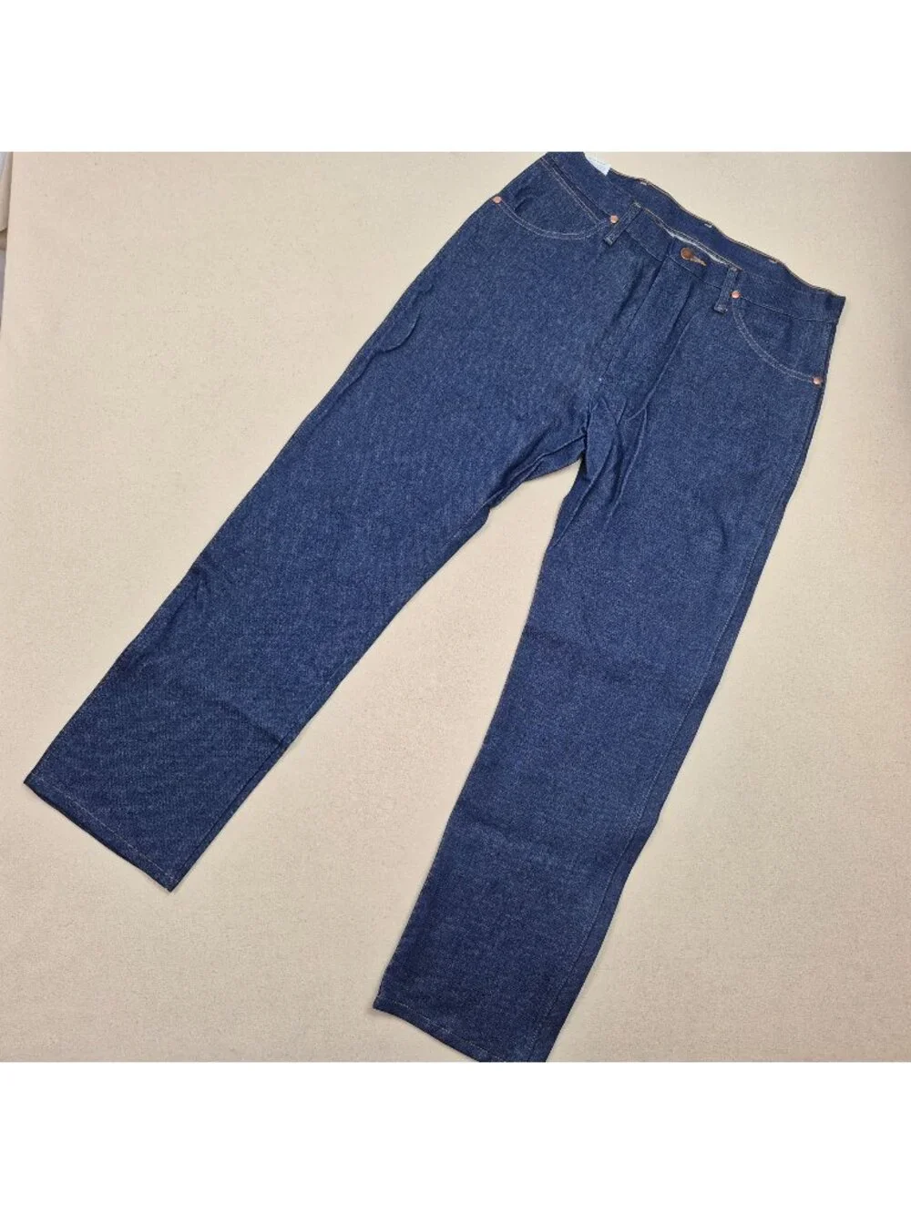 Wrangler Pro Rodeo Cowboy Cut Relaxed Wide Leg MWZ Blue Jeans Sz 34/30 NWT